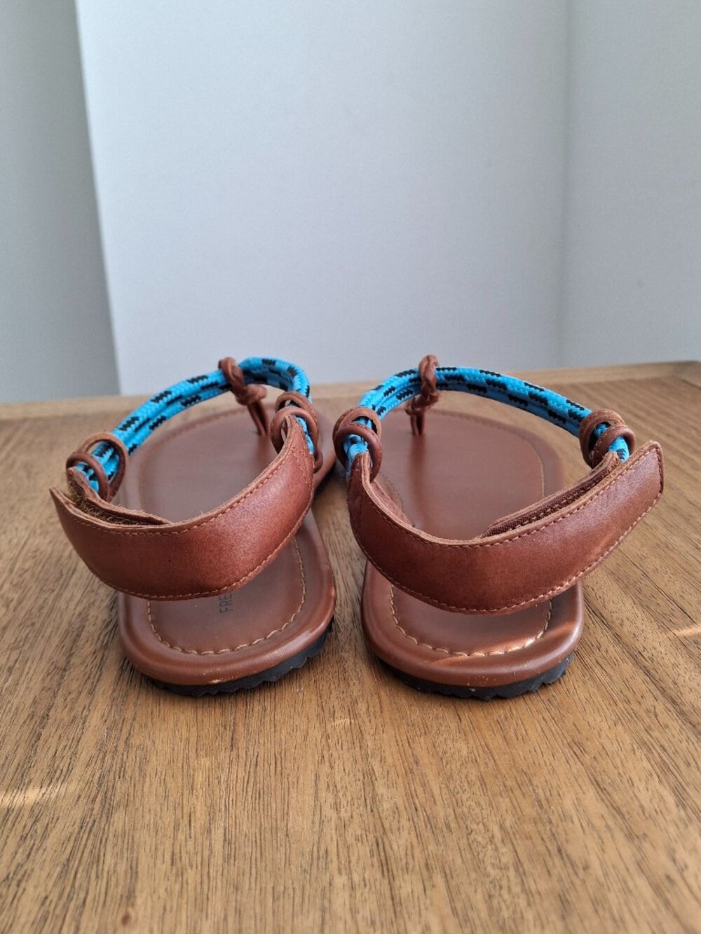 (New) Free‎ People – Island Hopping Wrap Leather Sandals (Luggage) – Women's 7.5 - Picture 8 of 16